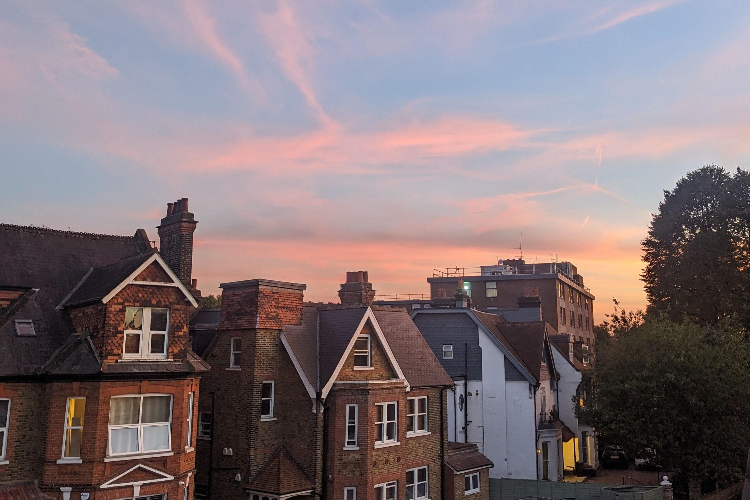 イギリスの秋空