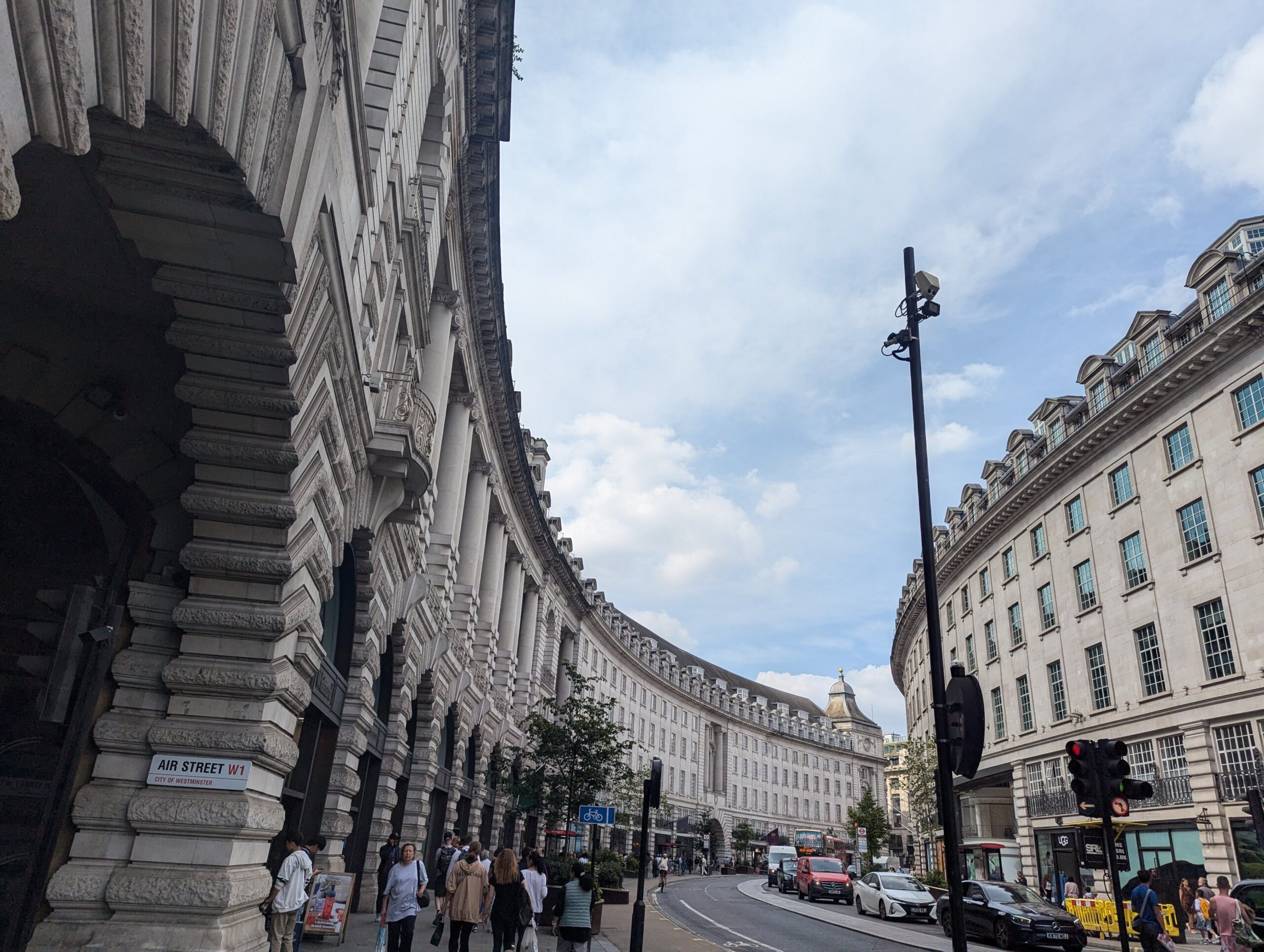 A picture of regent street in London